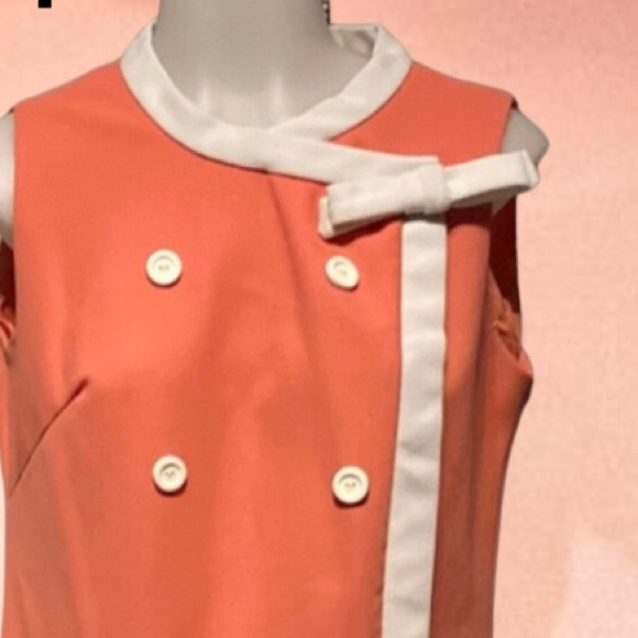 Authentic Vintage - Mod style 1960’s - sleeveless, drop waist, Twiggy dress - Picture 4 of 11